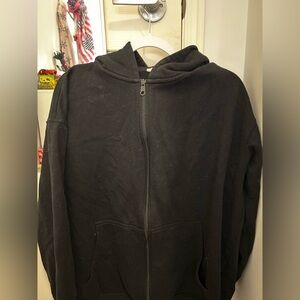 Ardene Black Zip-Up Hoodie
